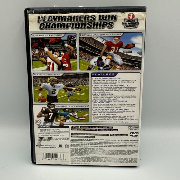 Madden NFL 2004 Sony PlayStation 2 PS2 Football Video Game Complete CIB - Picture 2 of 3